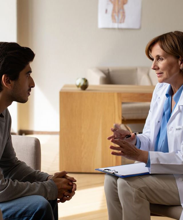 Пациент на приёме у врача